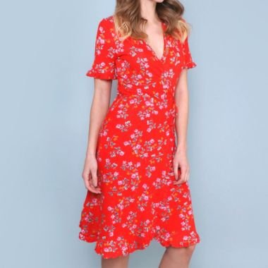 Floral Wrap Dress
